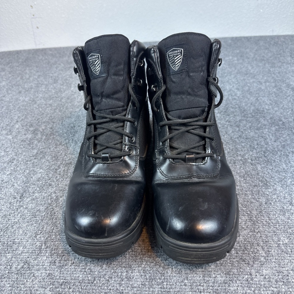 Skechers Men's 13 Work‎ Relaxed Fit Wascana Benen WP Tactical HydroGuard Boots - Picture 2 of 8